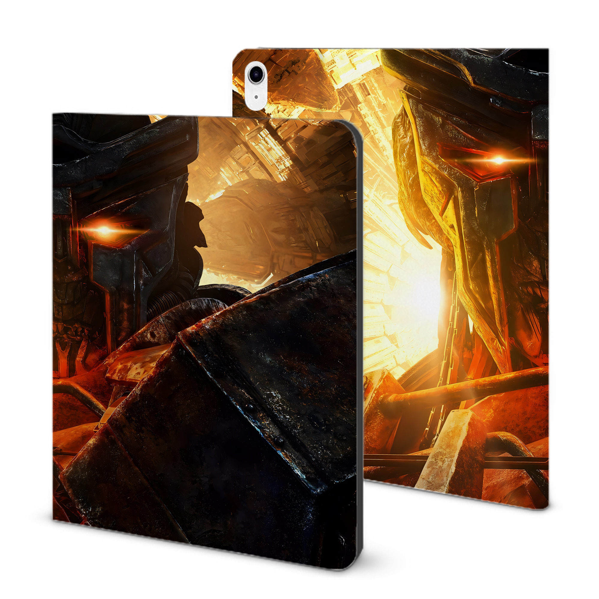 （画像用） Transformers トランスフォーマー IPad ケース ブック型 PUレザー TPU 耐衝撃 軽量 薄型 ペン収納なし 全面保護 IPad 各モデル対応